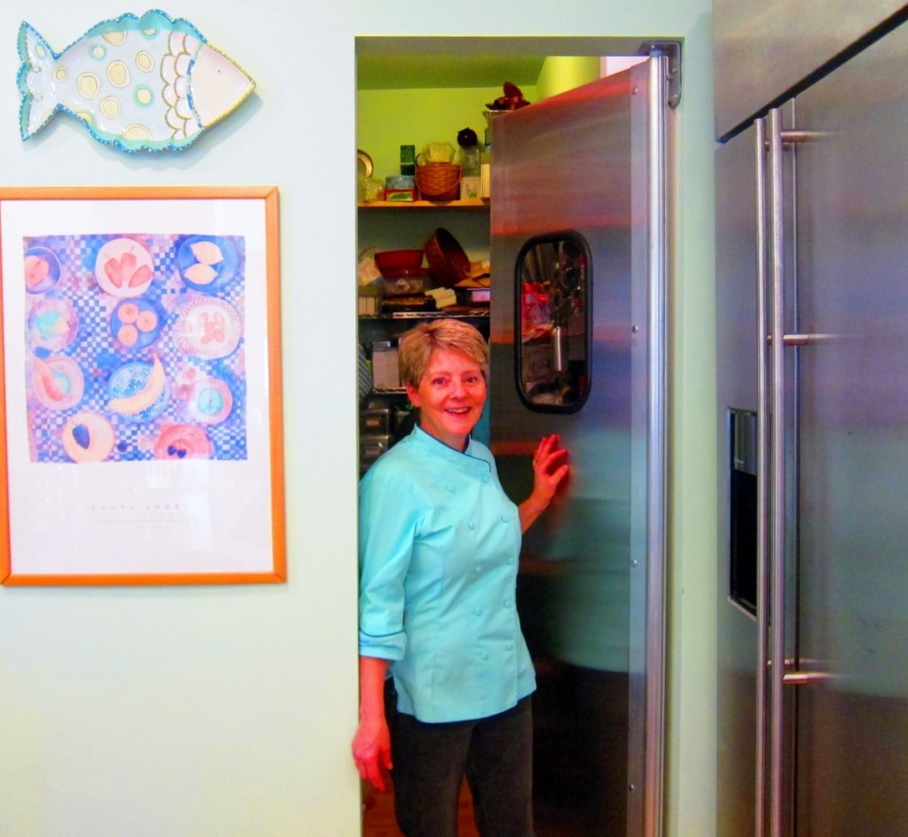 Monica Thomas' swinging pantry door captures the feel of a restaurant kitchen. A Hyattsville resident since 2001, Thomas was named Personal Chef of the Year in 2012. Credit Susie Currie 