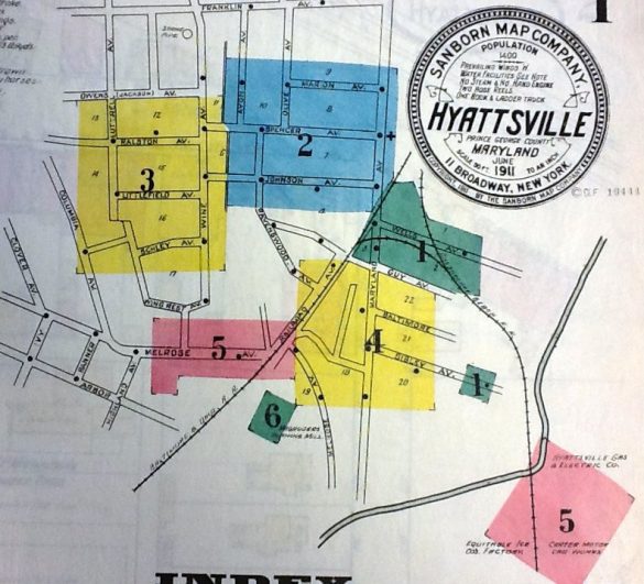 Historic Hyattsville Map 1911