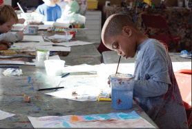 Children create at Art Works Studio School summer camps. When the studio moves to Hyattsville next year, it will share space with the fourth Pizzeria Paradiso in the metro area. Photo by Juliana Molina.