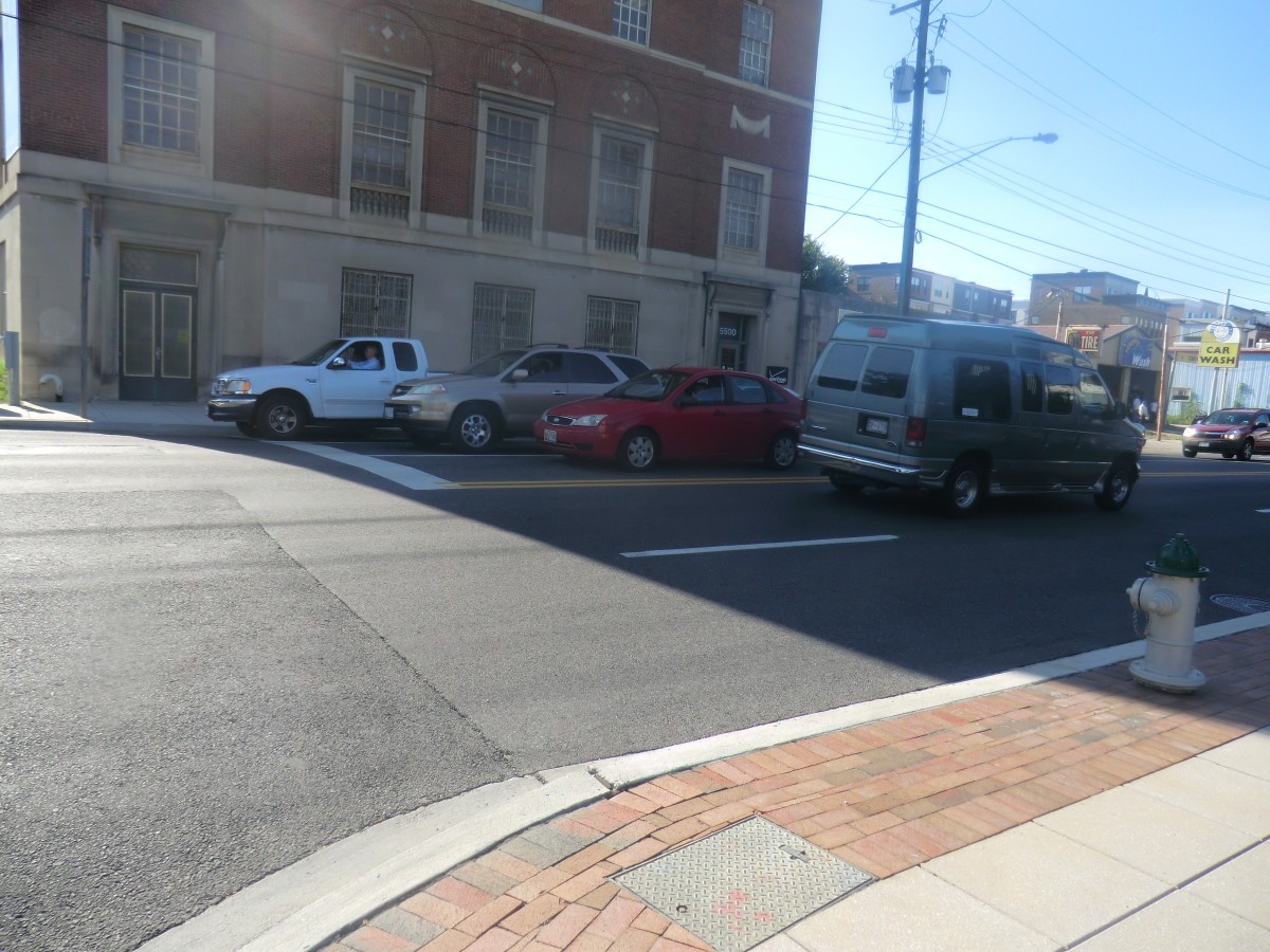 The Maryland State Highway Administration said it plans to add a crosswalk to the north side of Baltimore Avenue and Jefferson Street, as well as a left turn signal. Photo courtesy Rebecca Bennett.