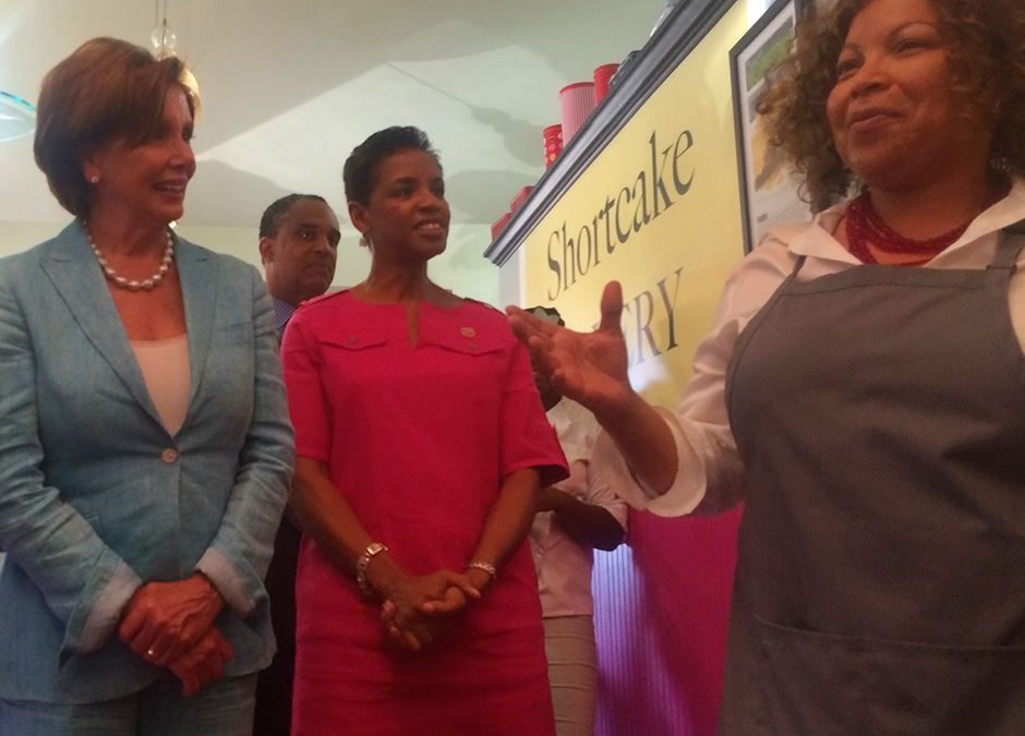 Nancy Pelosi visits Shortcake Bakery in Hyattsville