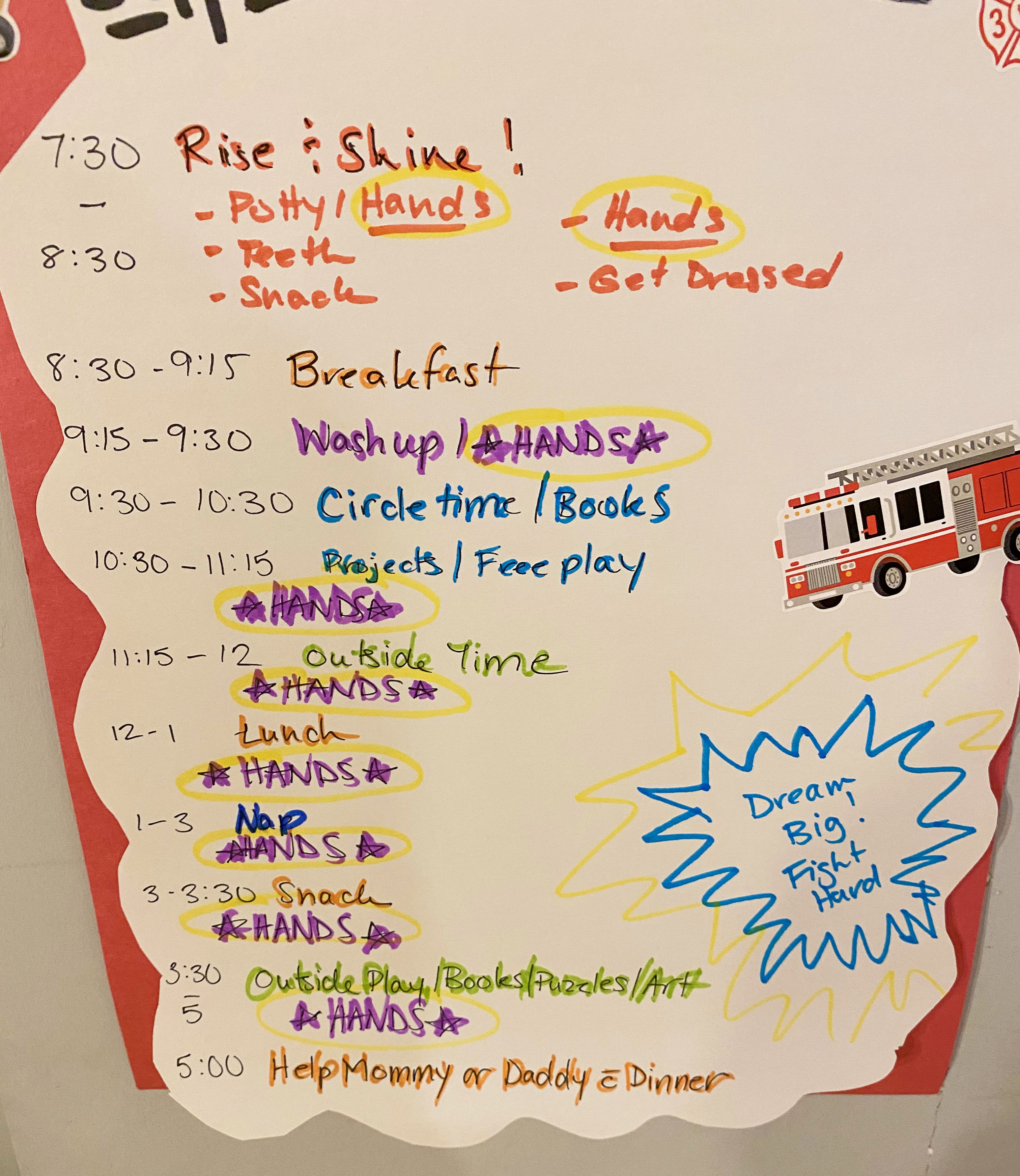 Copy of Roach household schedule 2