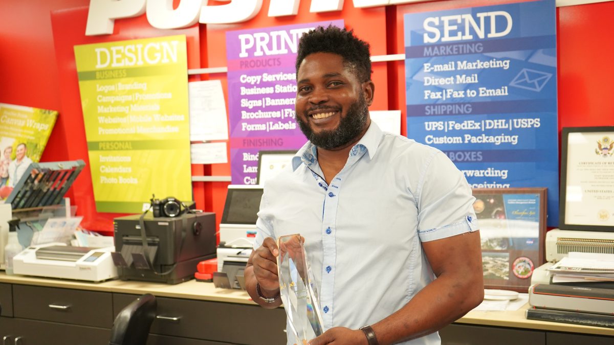 For this veteran, running his printing shop is therapy