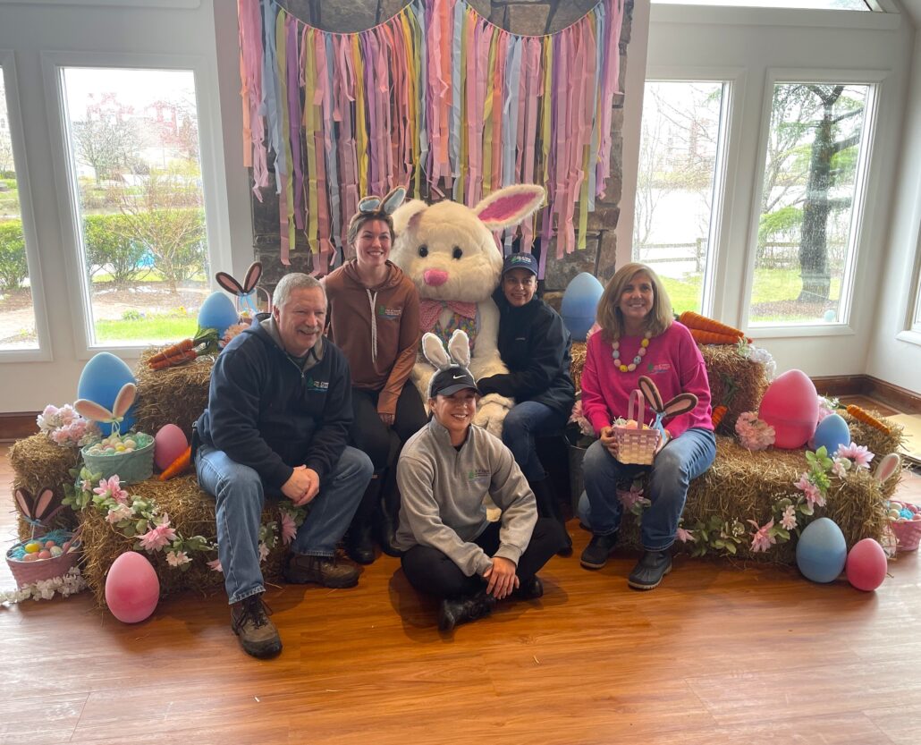 The city of Laurel Parks and Recreation Director Bill Bailey, left, poses with the Easter Bunny and fellow employees Sarah Branning, Divina St. Peter, Johanna Carrillo and Patricia Colabucci.
Courtesy of Aiesha Solomon