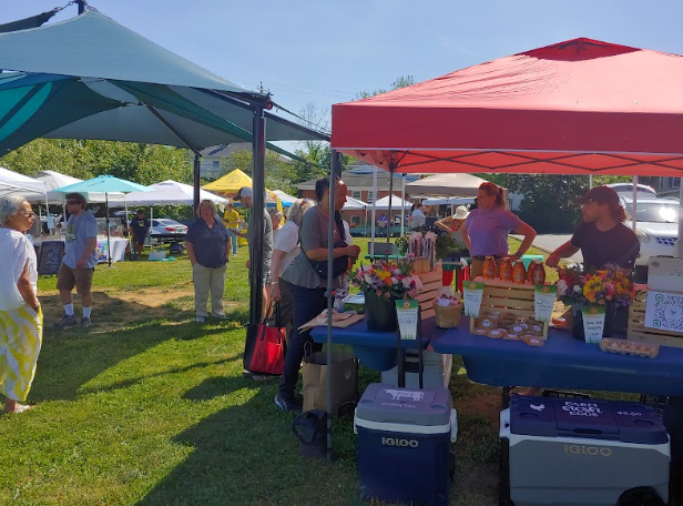 The city of Laurel Farmer’s Market on opening day, May 2.